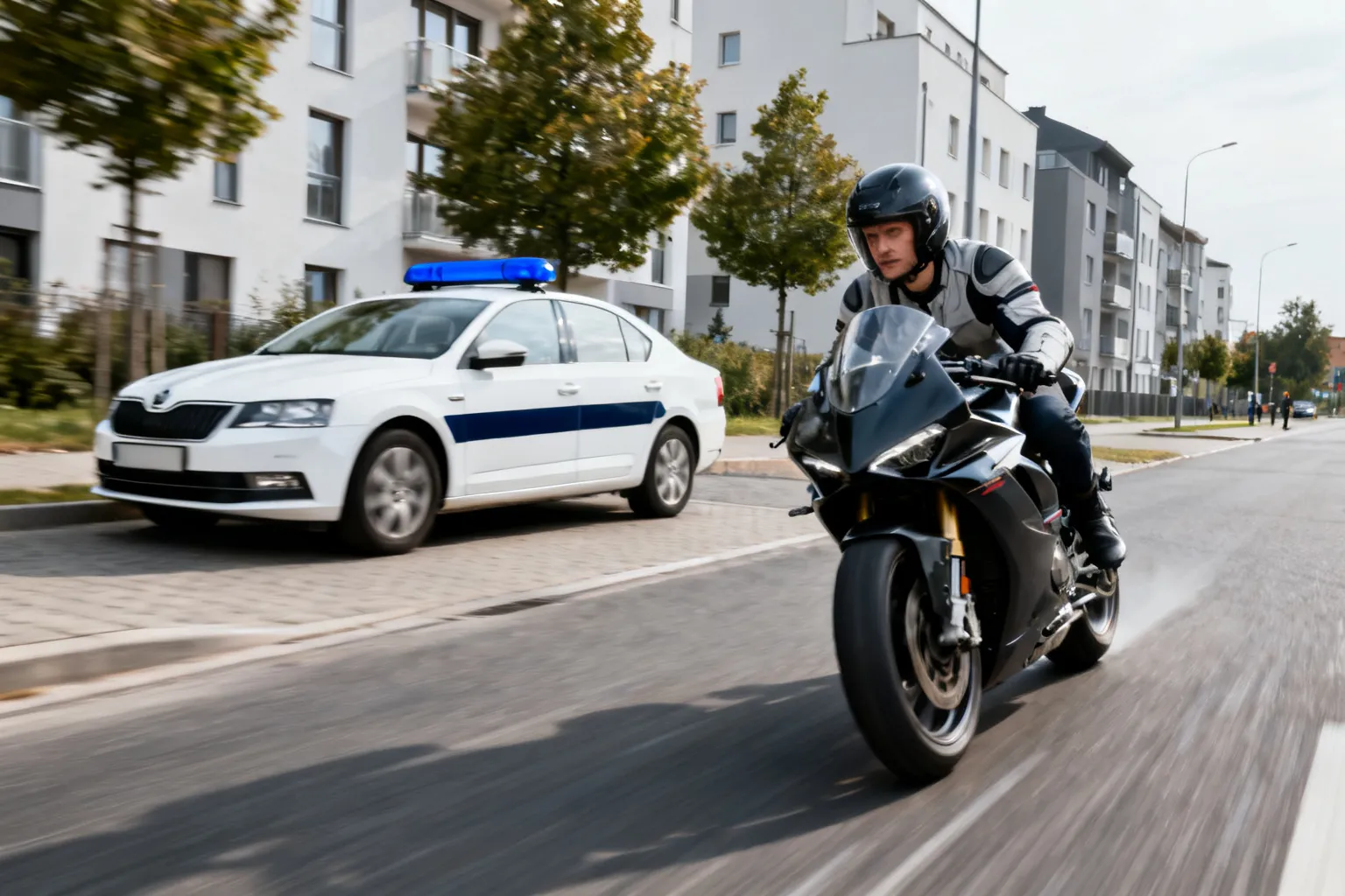Motocyklista na DK8 pędził 172 km/h — mandat 5 000 zł i utrata prawa jazdy