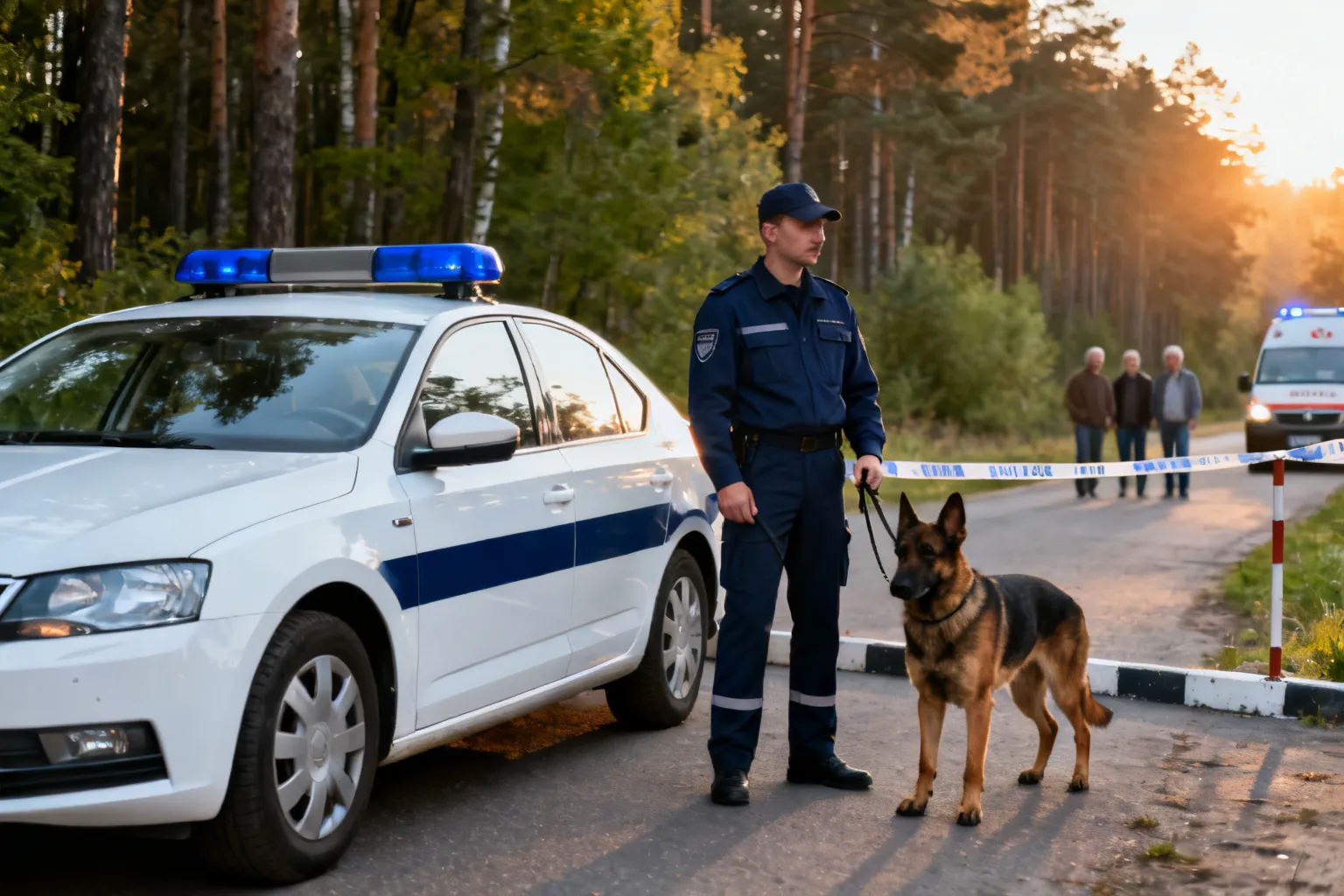 77-latka odnaleziona w lesie w Lubaniu. Pies tropiący doprowadził policję
