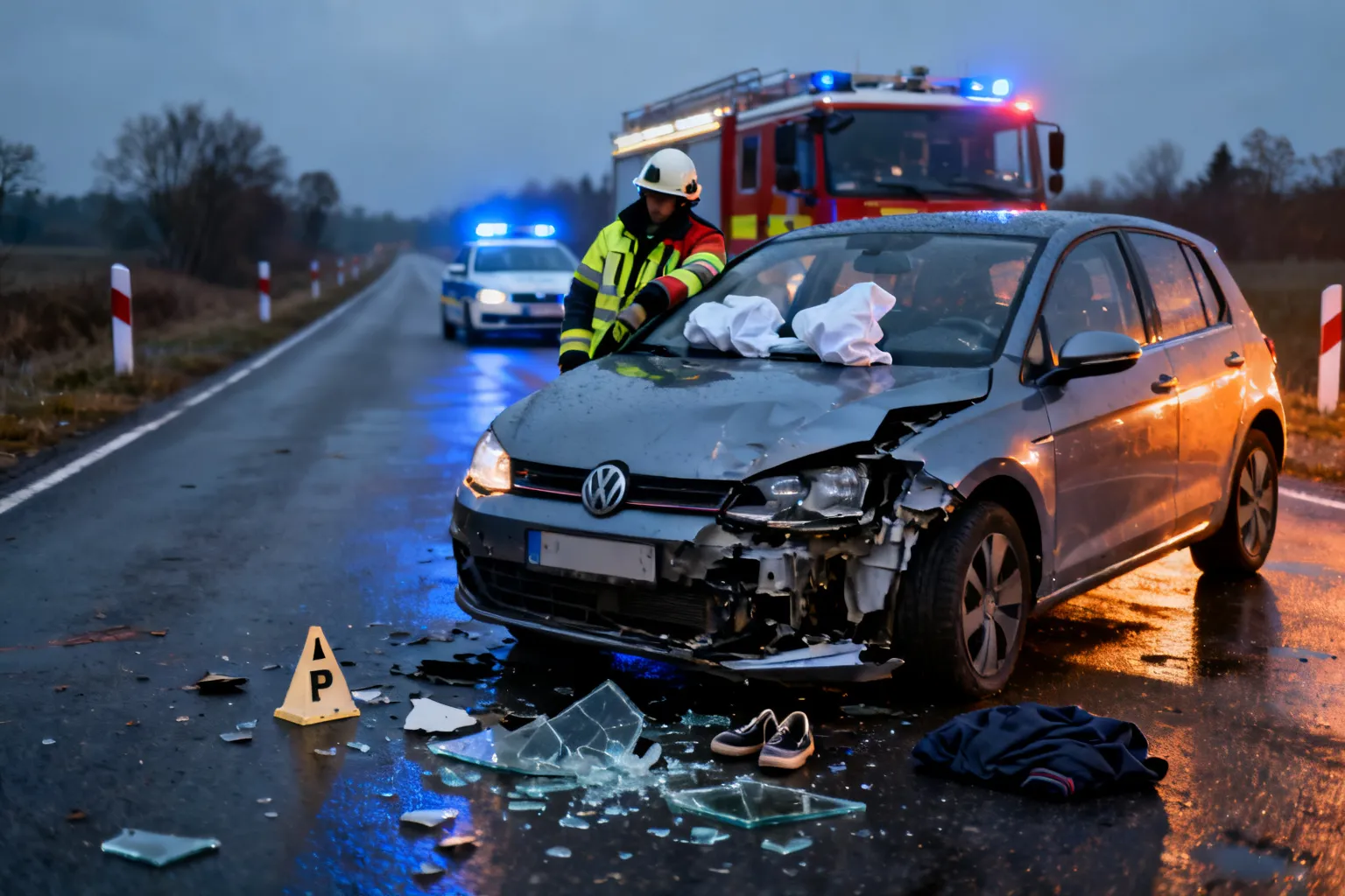 Wypadek Droga Sudecka DW 358: zginęły dwie osoby