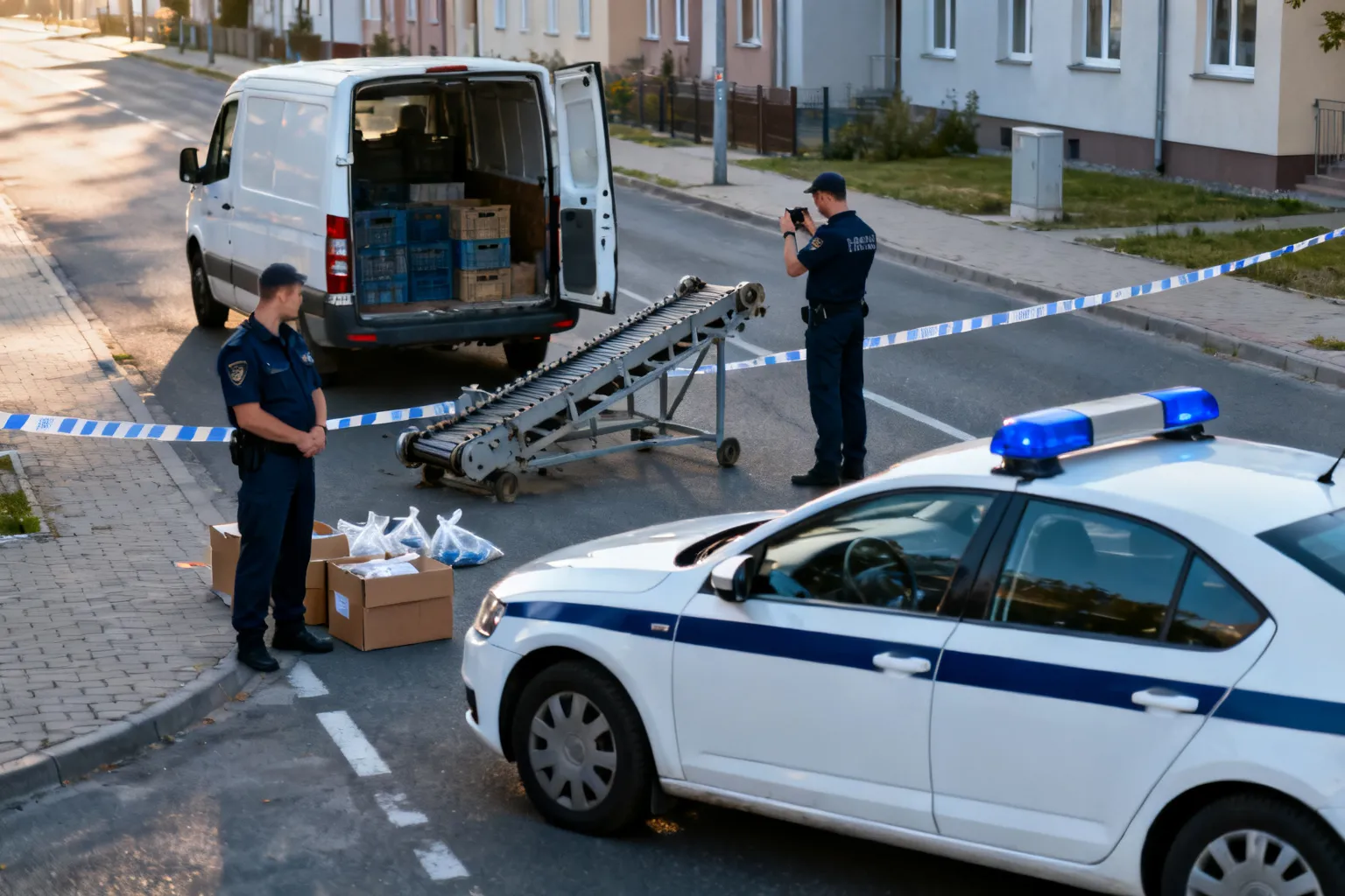 Wspólna akcja policji z Legnicy i Straży Granicznej. Zabezpieczono narkotyki, broń i linię produkcyjną