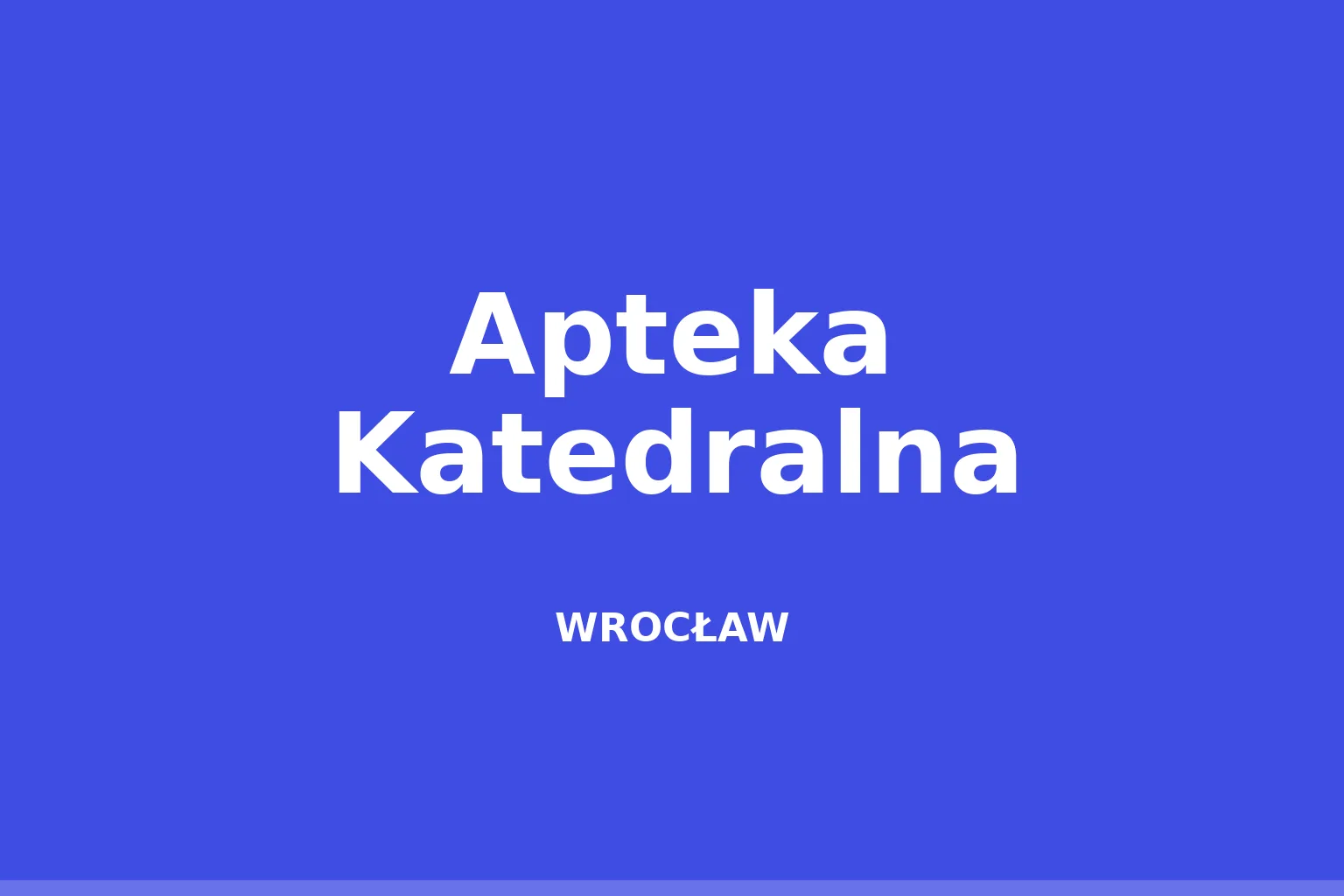 Apteka Katedralna