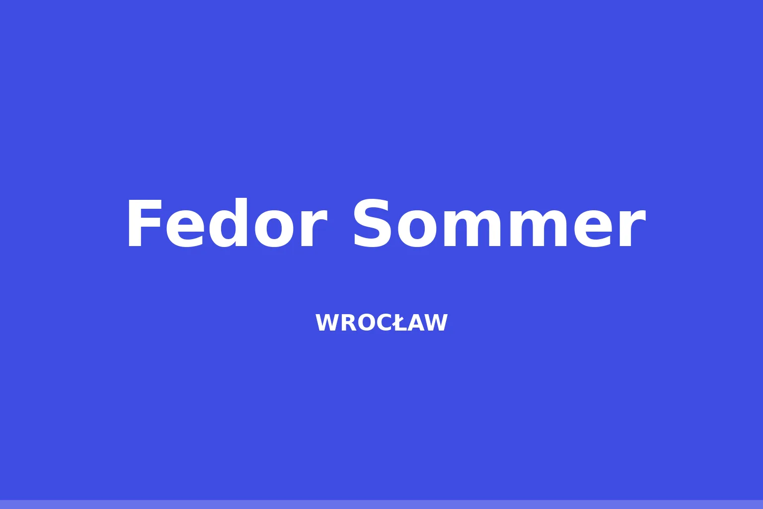 Fedor Sommer