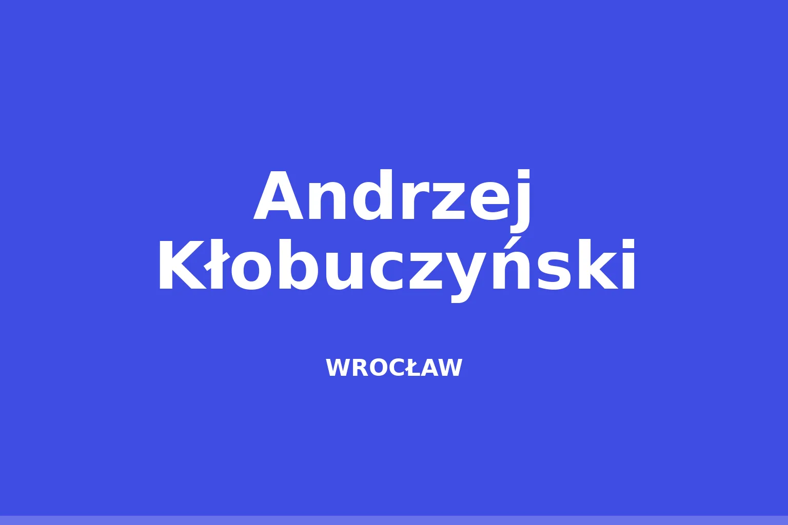 Andrzej Kłobuczyński