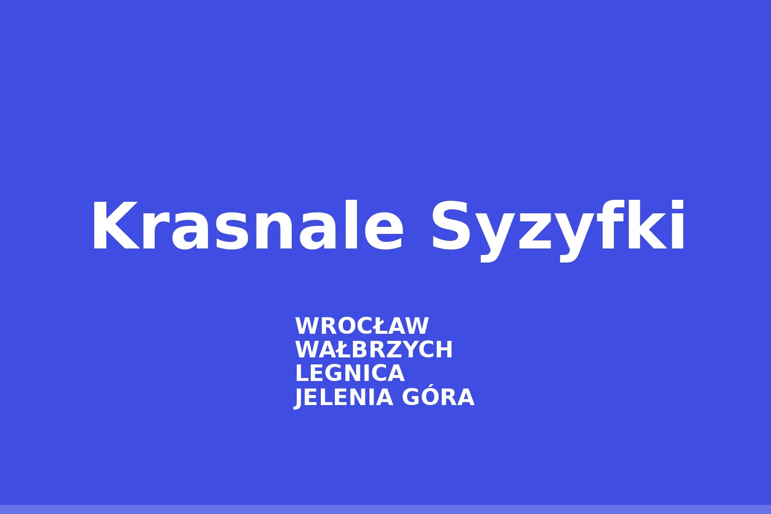 Krasnale Syzyfki