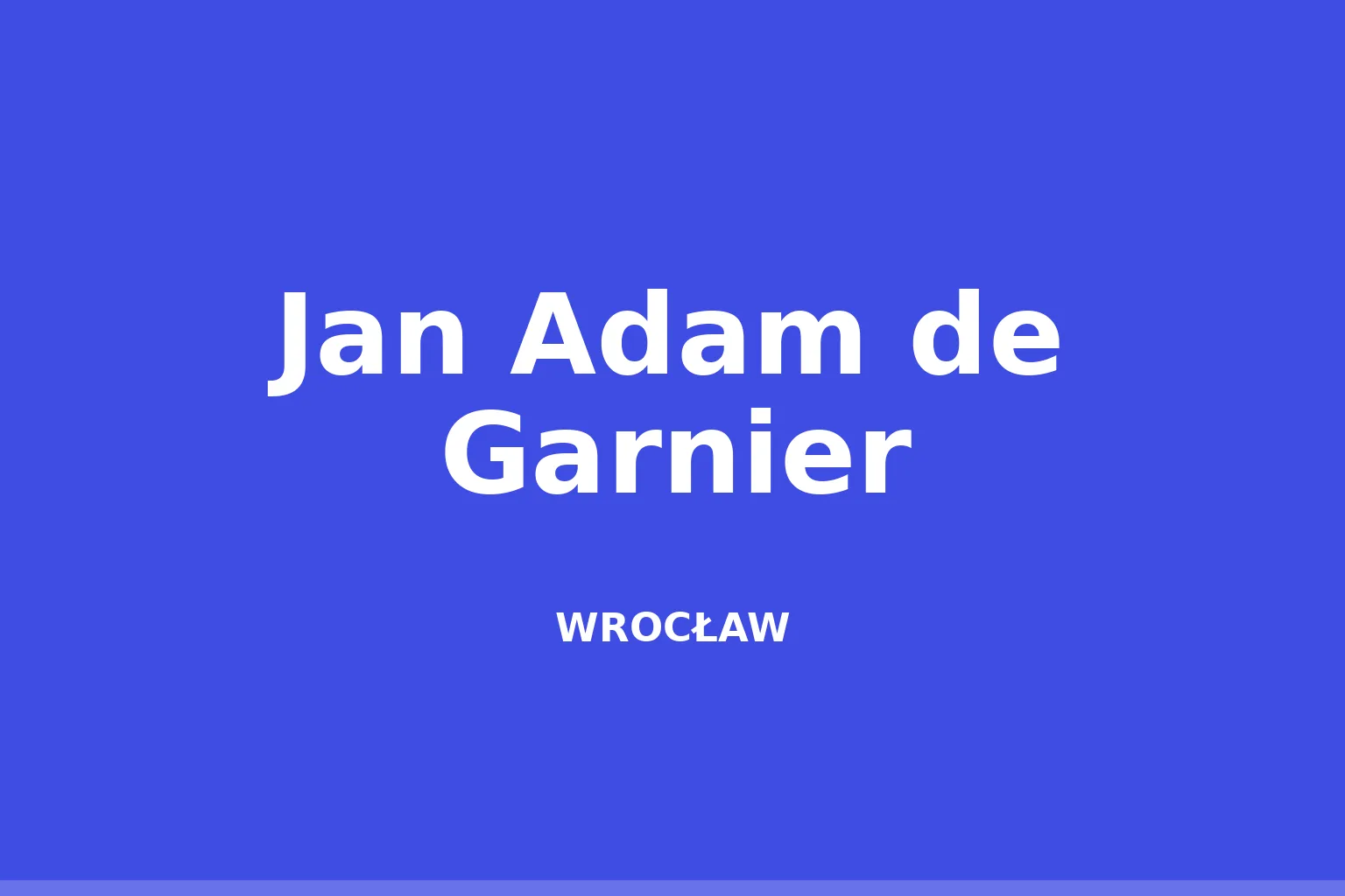 Jan Adam de Garnier